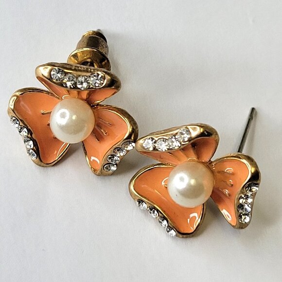 Orange Mini Earrings - Picture 1 of 9